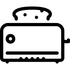 Simple vector icon toaster