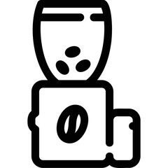 Simple vector icon coffee grinder