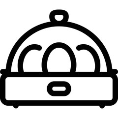 Simple vector icon egg cooker