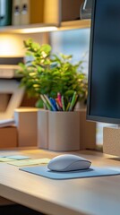 Fototapeta premium Inspiring Home Office Workspace