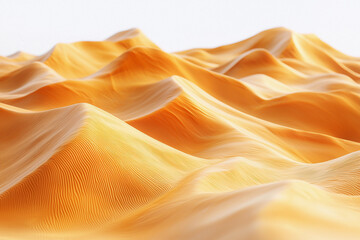 Obraz premium Vast rolling orange sand dunes under a bright sky at midday