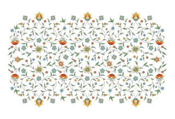 Vector vintage decoration  ornate floral border, frame, vignette, divider for design template. Oriental style element. Luxury floral pattern. Ornamental illustration for invite, card, packing. © Anna Pogulyaeva