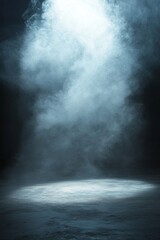Dramatic Smoke and Light Beams Background