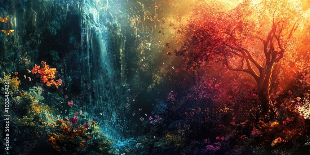 Poster create a distinctive and captivating background.