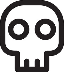 Skull icon symbol vector image illustration
