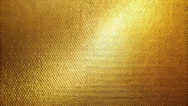 Reflected fabric textured background wallpaper in gold gradient color