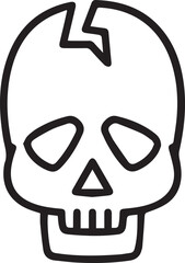 Skull icon symbol vector image illustration
