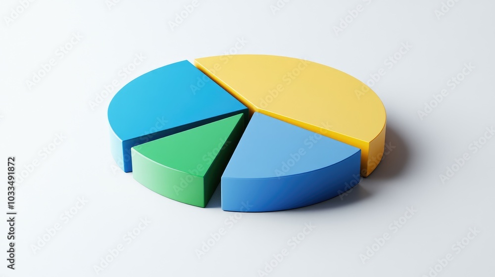Aufkleber colorful pie chart displaying data insights