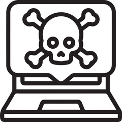 Skull icon symbol vector image illustration
