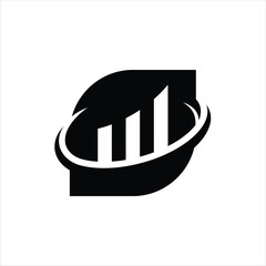 Financial Accounting Leaf shape Logo Design Inspiration