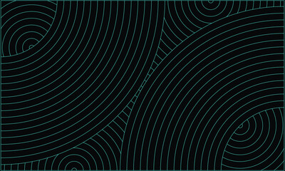 graphic vector of tosca color line circular pattern background with black screen