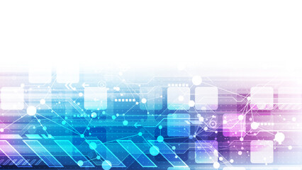 Futuristic technology interface. Hi-tech background. Vector illustration