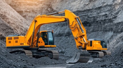 Obraz premium excavator at work