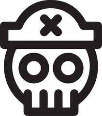 Skull icon symbol vector image illustration
