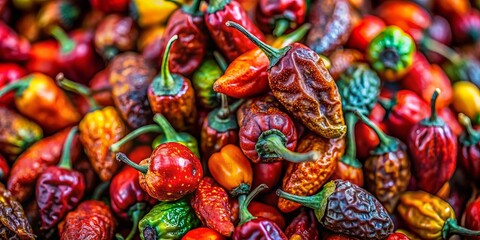 Fototapeta premium Super Macro Long Exposure of Madagascar Pepper - Exotic Spice Details for Culinary Art and Food Photography