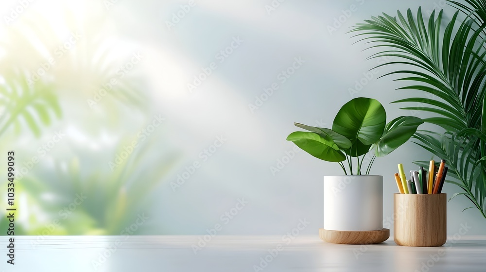 Poster minimalist 3d of a clean modern whiteboard in a classroom or office setting providing a blank canvas