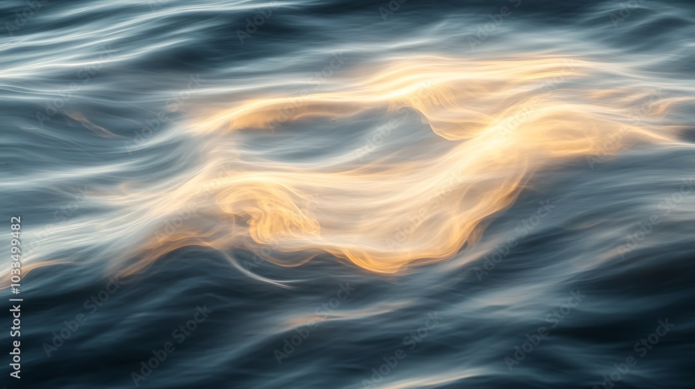 Poster A mesmerizing interplay of light and water, creating ethereal patterns and colors in a fluid motion.