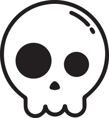 Skull icon symbol vector image illustration
