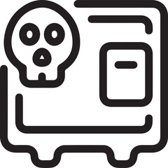 Skull icon symbol vector image illustration
