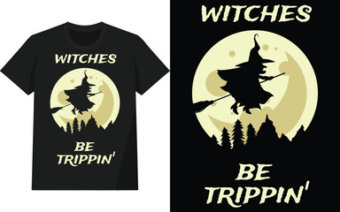 halloween creative illustration and typography design
