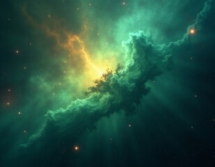 Obraz premium Space theme. Generative ai.