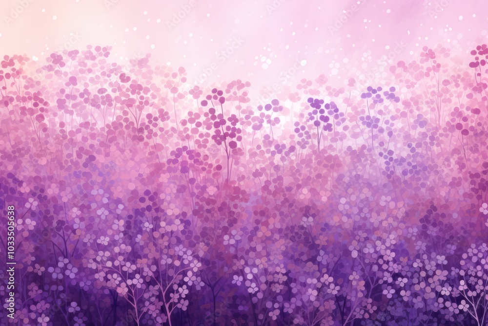 Poster Purple flower garden backgrounds outdoors blossom.