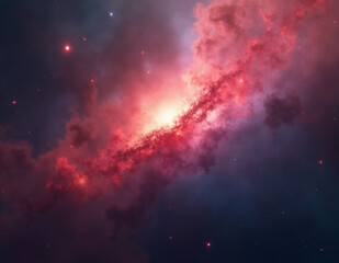 Naklejka premium Space theme. Generative ai.