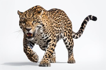 Fototapeta premium Running jaguar wildlife leopard cheetah.