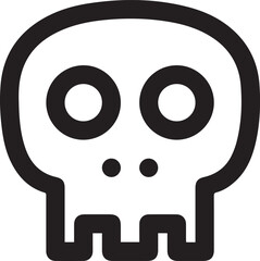 Skull icon symbol vector image illustration
