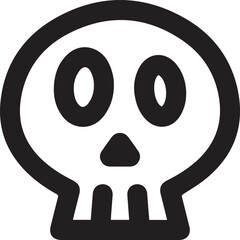 Skull icon symbol vector image illustration
