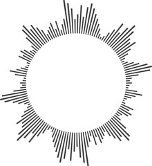 Sound wave or voice message waveform. Podcast, media record, radio signal. Decibel audio record icon