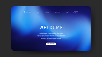 futuristic landing page background with gradient mesh, Website UI design	