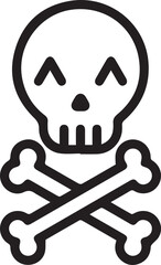 Skull icon symbol vector image illustration
