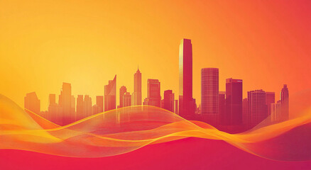 City Ribbon Background
﻿