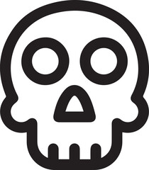 Skull icon symbol vector image illustration
