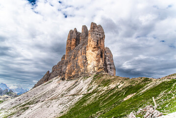 Beautiful mountain landscape in the Dolomites in Italy, a UNESCO World Heritage Site.