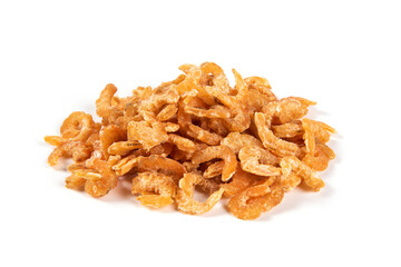 dried shrimp isolated on white background