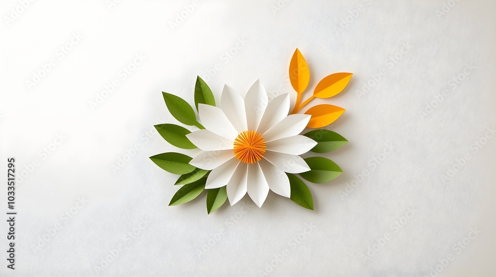 Poster radiant and symmetrical geometric sunburst paper cut design with sharp radiating lines for a dynamic
