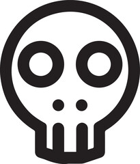 Skull icon symbol vector image illustration
