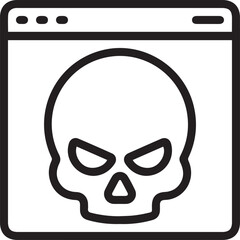 Skull icon symbol vector image illustration
