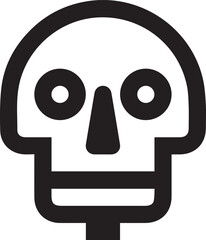 Skull icon symbol vector image illustration

