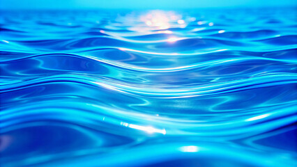 Naklejka premium blue water background. water, blue, sea, wave, abstract, ocean, surface, ripple, texture, liquid, waves, pattern, nature, pool, lake, reflection, ripples, wet, backgrounds, motion, summer, light, clea
