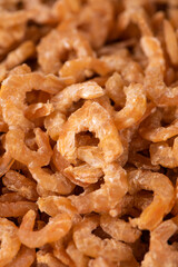 dried shrimp texture background, seafood ingredients.
