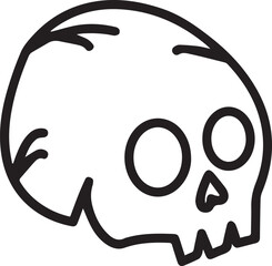 Skull icon symbol vector image illustration
