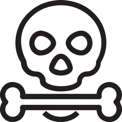 Skull icon symbol vector image illustration
