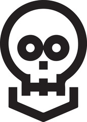 Skull icon symbol vector image illustration
