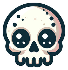Fototapeta premium skullhead stiker style