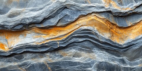 Fototapeta premium Detail of natural uneven stone, wavy rock background