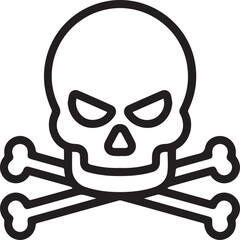 Skull icon symbol vector image illustration
