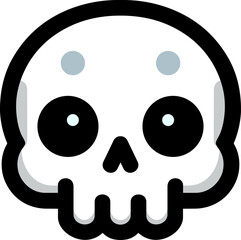 Fototapeta premium cute skullhead vector icon stiker style